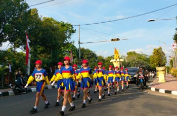 SD Negeri 1 Banyuasri Ikut Lomba Gerak Jalan Tingkat SD Dalam Rangka Peringatan HUT RI Ke – 78